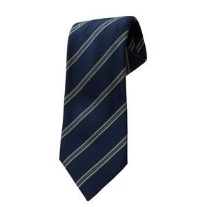 Paul Stuart Navy Striped Silk Tie